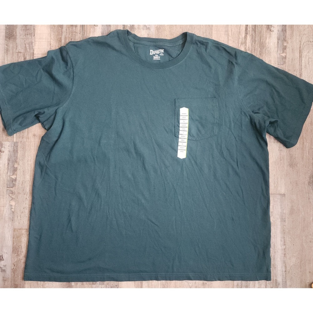 Duluth Trading Co Pocket Tee Mens 3XL Green Longtail T Relaxed Fit 95587
